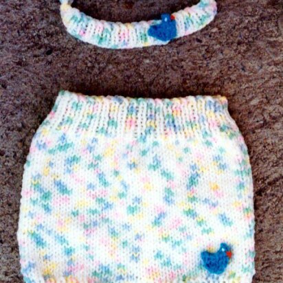 Diaper Cover / Headband Set