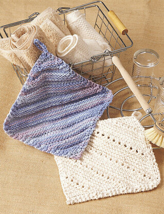 Eyelet & Ridge Dishcloth in Bernat Handicrafter Cotton Solids