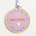 Wool Couture I Am Grateful Printed Embroidery Kit