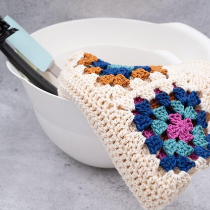 Granny Square Dish Towel