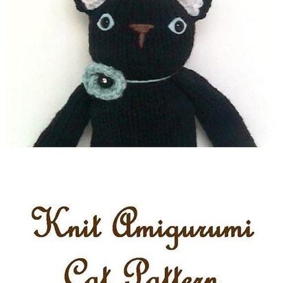 Cat Knit Amigurumi Pattern