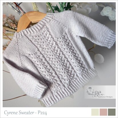 OGE Knitwear Designs P224 Cyrene Sweater PDF