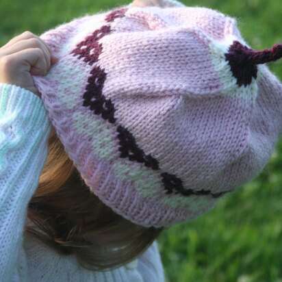 Pink Heart Baby Hat