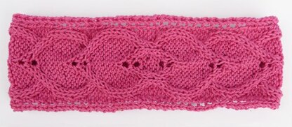 Cabled Hearts Headband