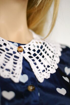 Bianca crochet peter pan collar