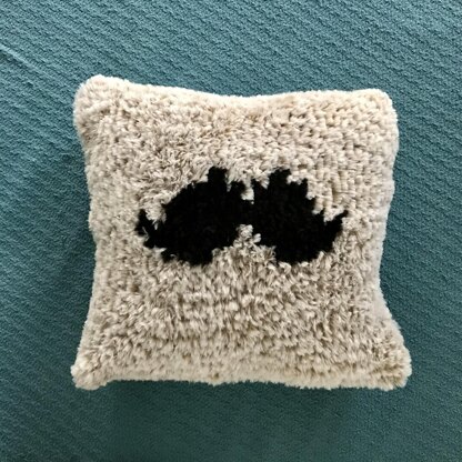 Fuzzy Mustache Pillow