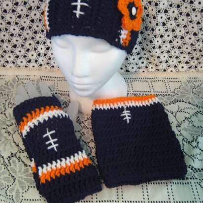 Football Headband & Gloves