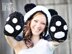 Panda Bear Hood with Scarf - Crochet PDF Pattern