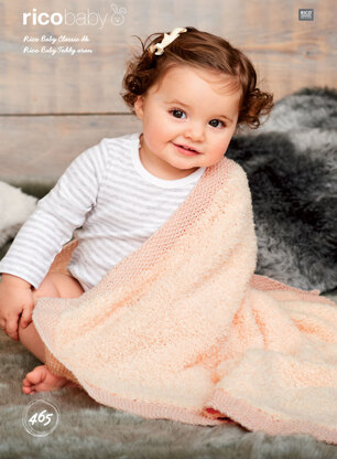 Blankets in Rico Baby Classic DK and Teddy Aran - 465 - Downloadable PDF