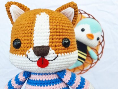 Crochet Pattern Chubby Corgi -  Portugal