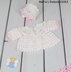 Rose Blossom Matinee Baby Crochet Pattern #111