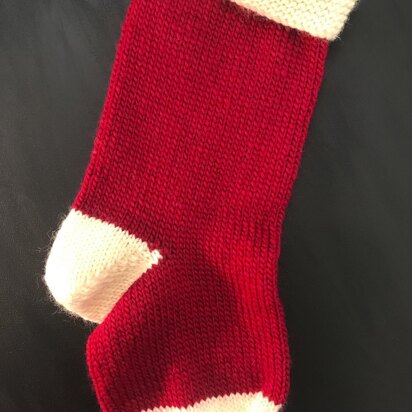 Simply the Simplest Christmas Sock