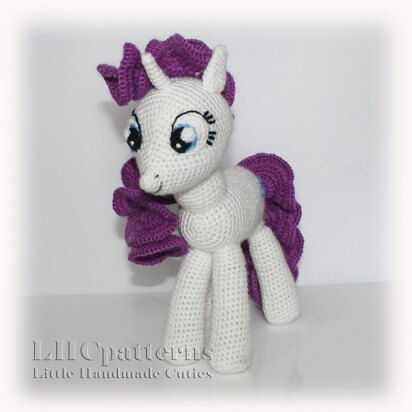 Rarity Pony Horse Crochet Pattern