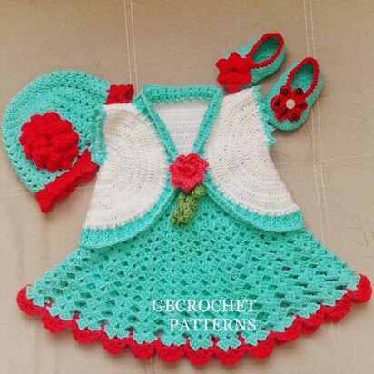 Pinafore Turquoise dress set