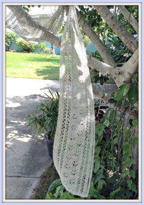 Blossoms and Vines Lace Scarf
