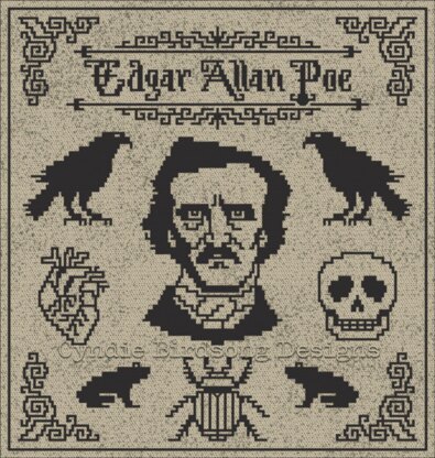 Edgar Allan Poe mosaic blanket