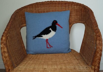 Puffin and Oystercatcher Pillow Covers