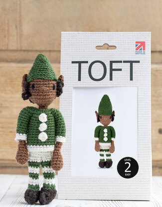 Toft Amigurumi Crochet Kit - Mini Elf- Green Detailed Description