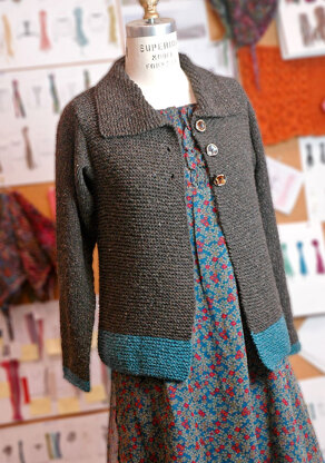 Sawtelle Adult Cardigan in Berroco Remix Aran