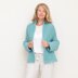 Aquatic Open Front Cardigan