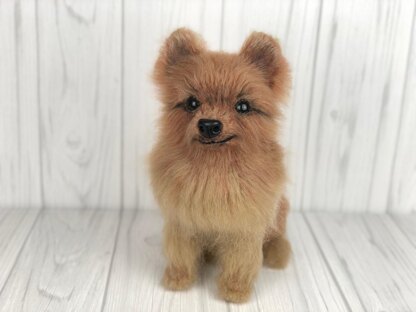 Pomeranian dog crochet
