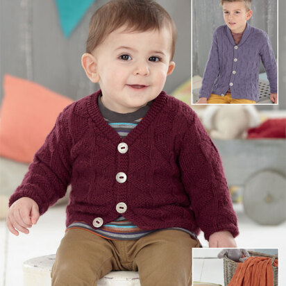 Boy's Cardigans and Blankets in Sirdar Snuggly DK - 4585 - Downloadable PDF