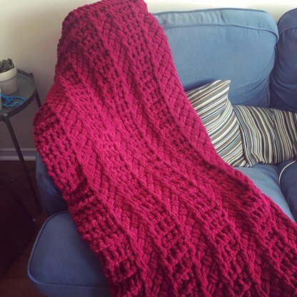 'Train Tracks' Textured Blanket