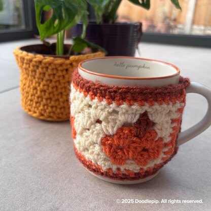 Crochet Pumpkin Mug Cosy