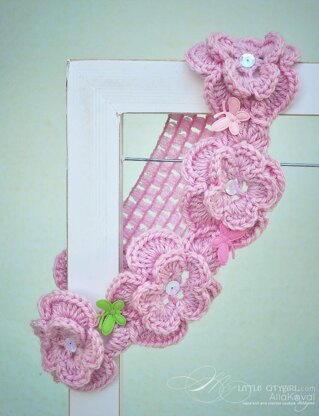 Butterfly Memories Crocheted Scarf, Hedband & Beyond
