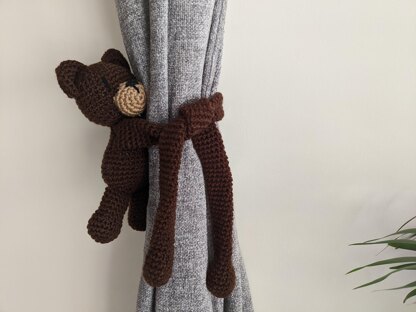 Crochet Teddy Bear Curtain Tie