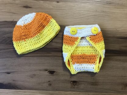 Candy Corn Baby Outfit