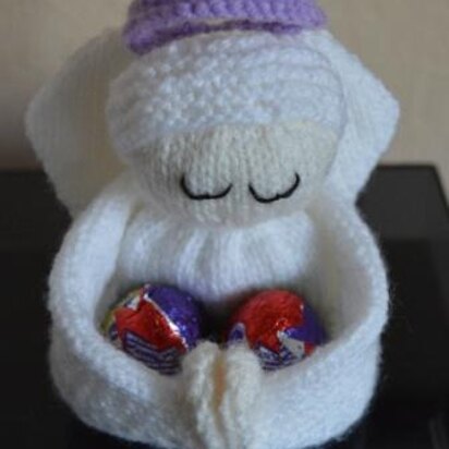 Angel Egg Holder - knitting pattern
