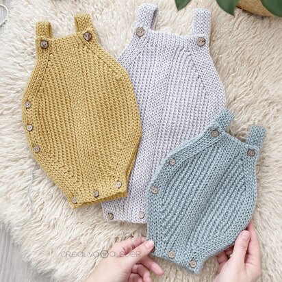 5 sizes - SNAPPY Crochet Romper