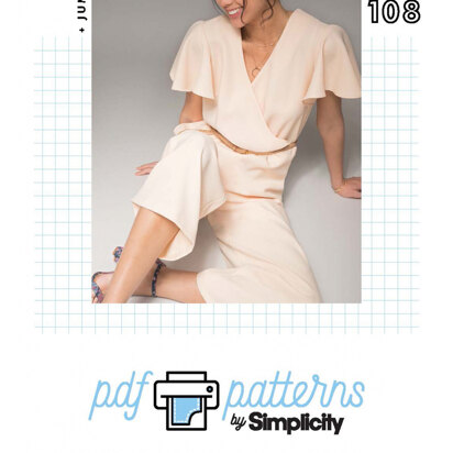 Simplicity Misses Jumpsuit SP108 - Downloadable PDF