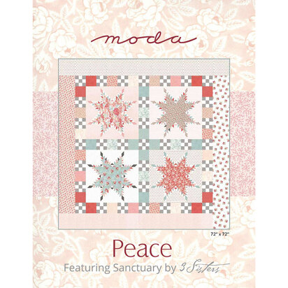 Moda Fabrics Sanctuary Peace Quilt - Downloadable PDF