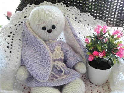 Knitting PATTERN Knitted Bunny