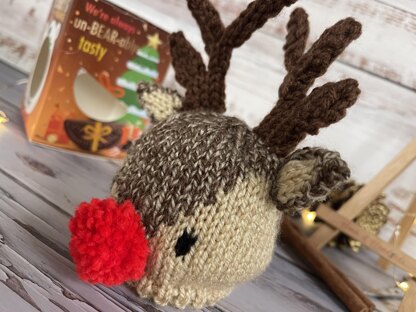 Rudolph Inspired Chocolate Orange Cover Knitting Pattern