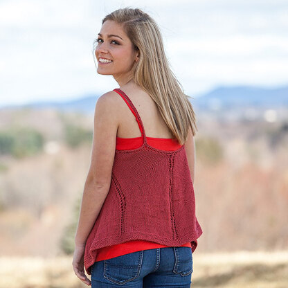 691 Rose Sorbet Tank - Top Knitting Pattern for Women in Valley Yarns Longmeadow