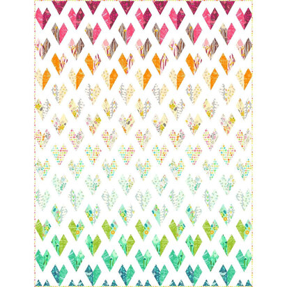 Michael Miller Fabrics Lots of Love Gradient Quilt - Downloadable PDF