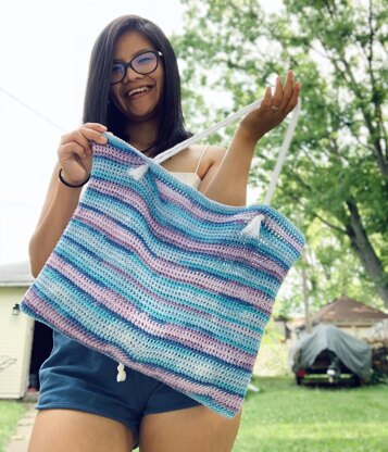 Easy Crochet Beach Bag