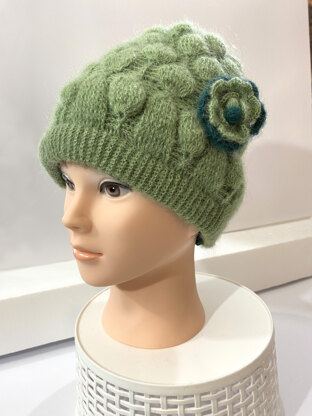 Women's 3D Leaves Crochet Hat