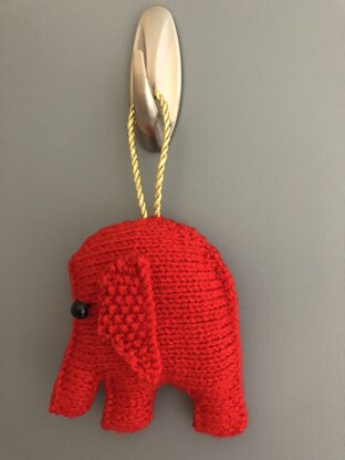 Elephant Christmas tree decoration