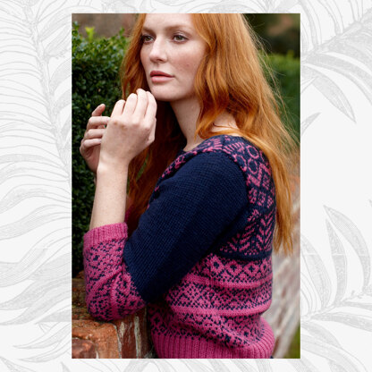 Elizabeth Top - Knitting Pattern For Women in Willow & Lark Ramble