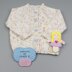 Morgan simple baby knitting pattern 3 sizes 0-12mths