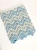 Dreamy Waves Chevron Baby Blanket