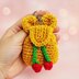 Crochet Mini Backpack Keychain Pattern PDF – Bag Charm DIY – Easy Crochet Keyring