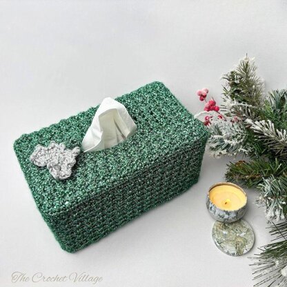 Merry Tissue Box Cover