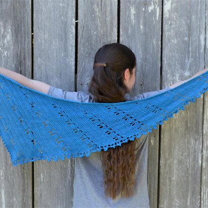 Butterfly Crescent Shawl