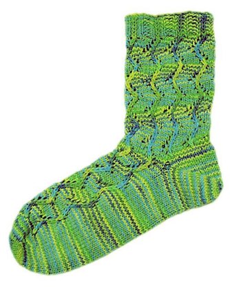 Summer Squiggle Sock
