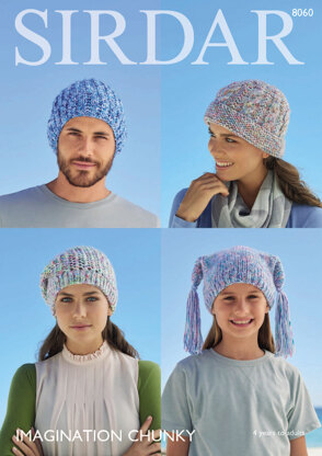 Hats in Sirdar Imagination Chunky - 8060 - Downloadable PDF